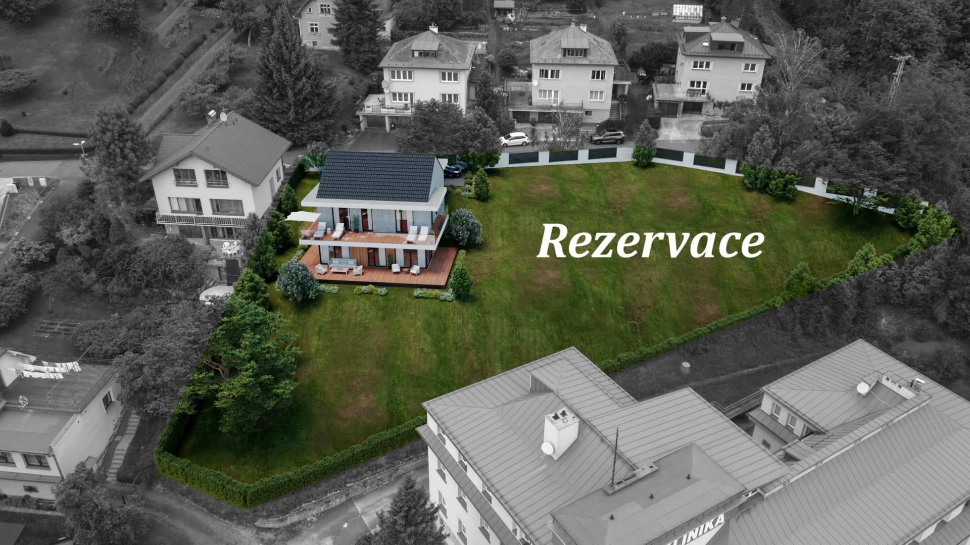 Stavební pozemek - Železný Brod, ul. Chvalíkovická